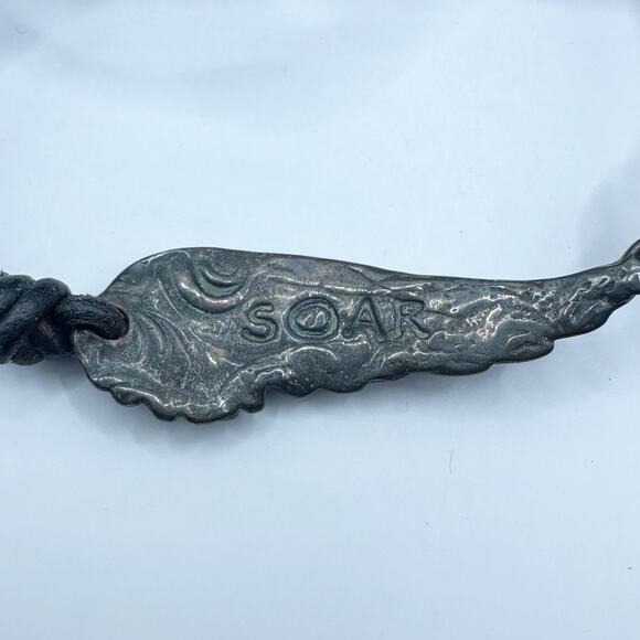 SOAR Wrap Bracelet Beaded Feather Angel Wing Beads Boho Festival Western - Picture 3 of 12